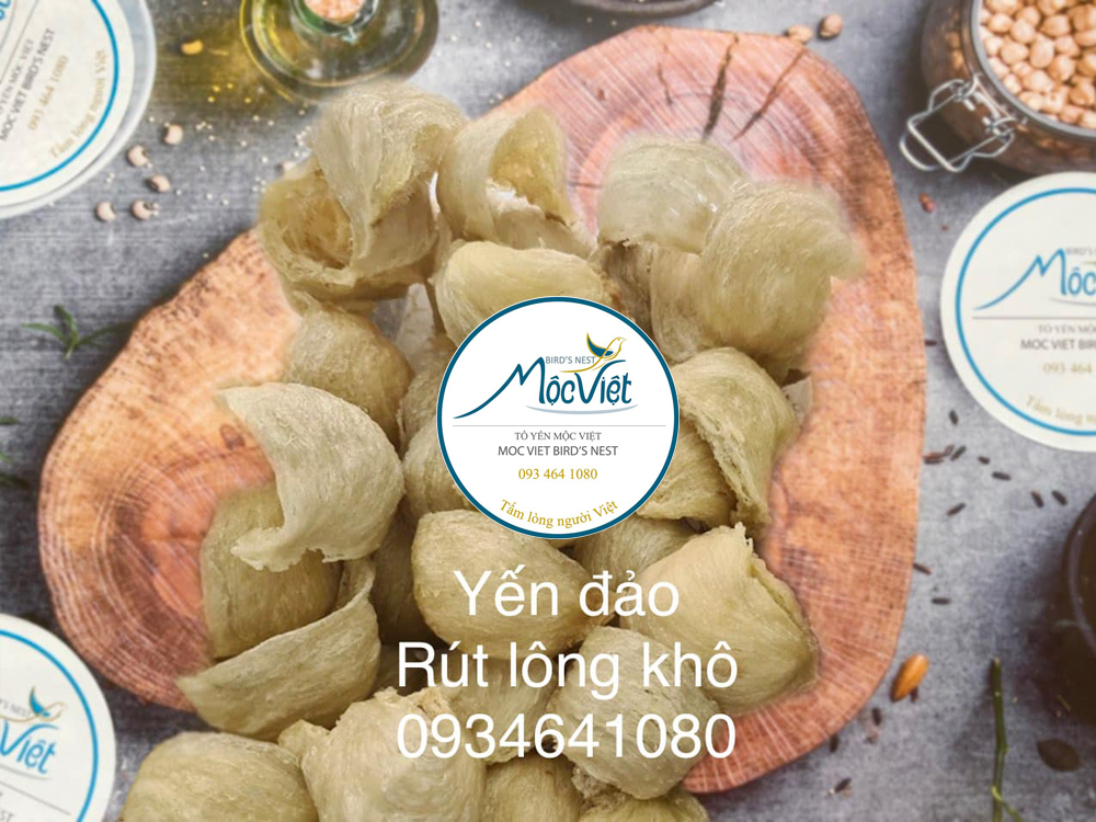 Yến đảo nguyên tổ rút lông khô VIP